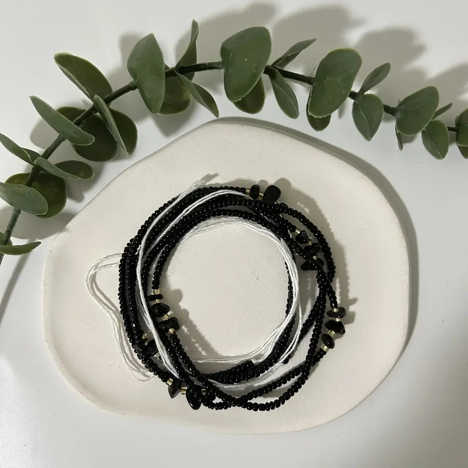 Bohemian 4mm Beads Waist Chain – Handmade Belly Necklace